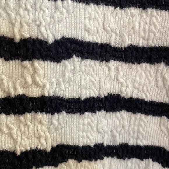 Anthropologie Striped 9-Hi 5 pleated top - Picture 4 of 7
